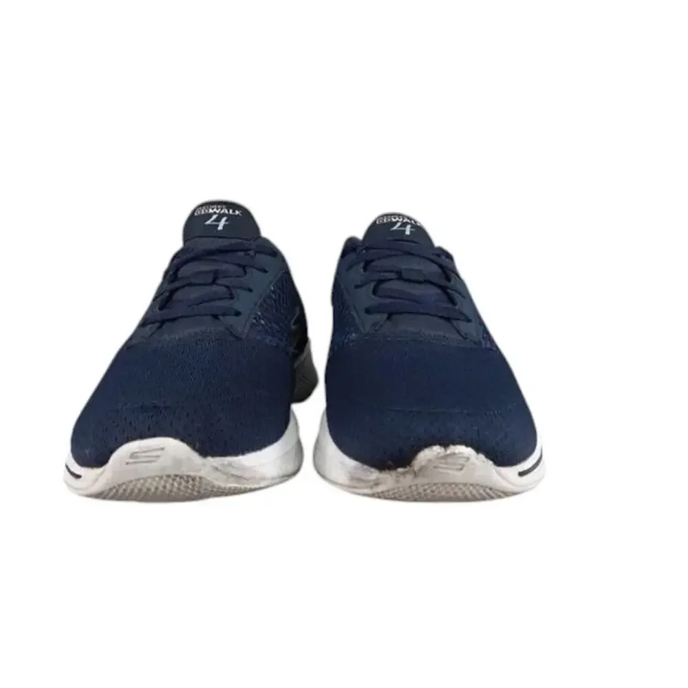 Skechers Shoes Womens 7.5 Athletic Trainer Go Walk 4 Sneaker Active Comfort Blue